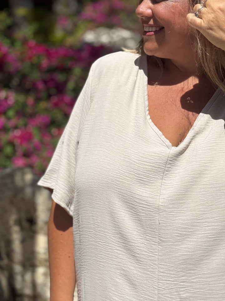 VESTIDO MALTA CREMA