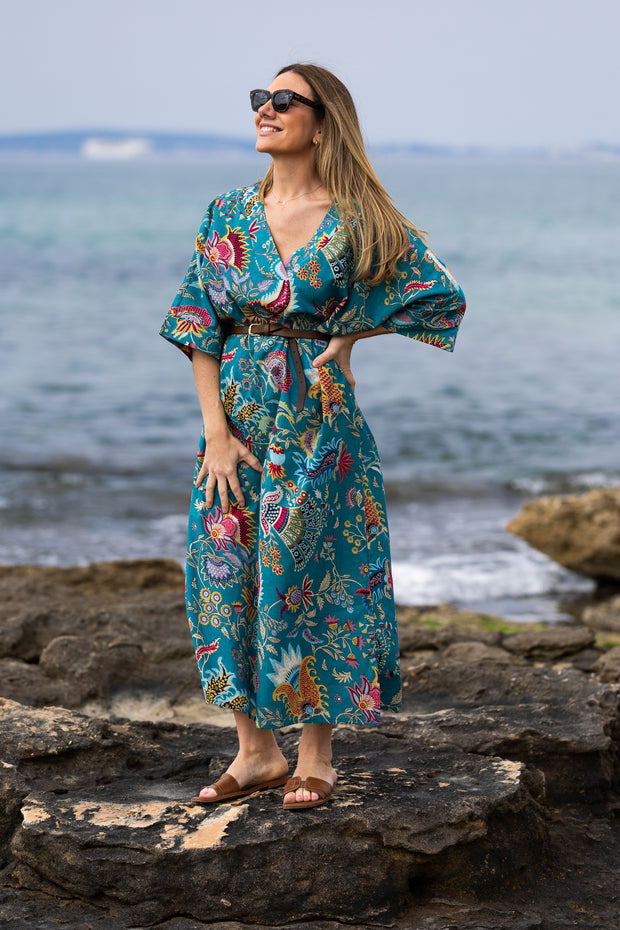 CAFTÁN CATALINA AGUAMARINA