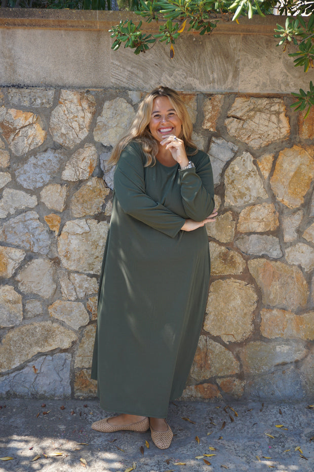 VESTIDO DAY CAQUI