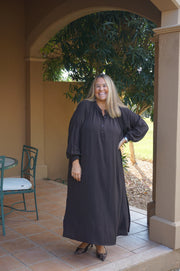 VESTIDO MAKA MARRÓN