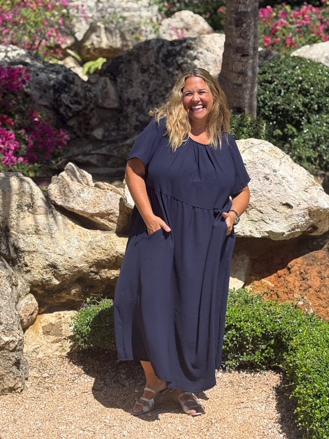 VESTIDO GRETA MARINO