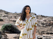 CAFTÁN ROMANA PALMERAS BLANCO
