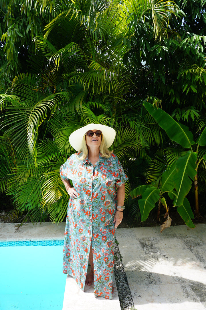 VESTIDO CONSTANZA AGUAMARINA