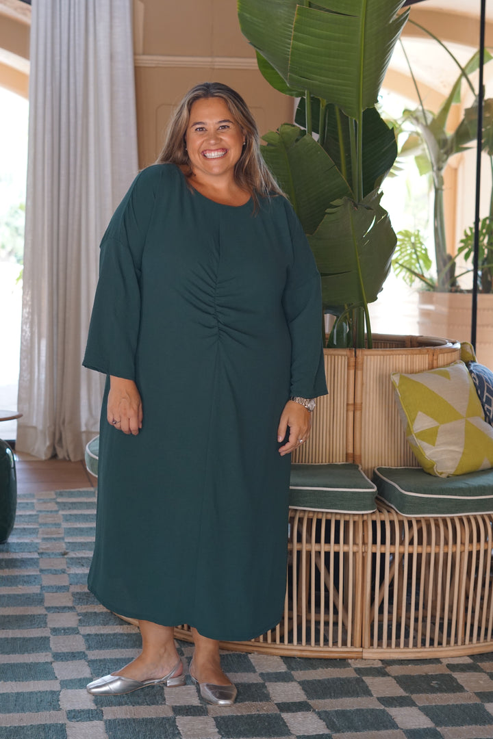 VESTIDO NUIT VERDE BOTELLA