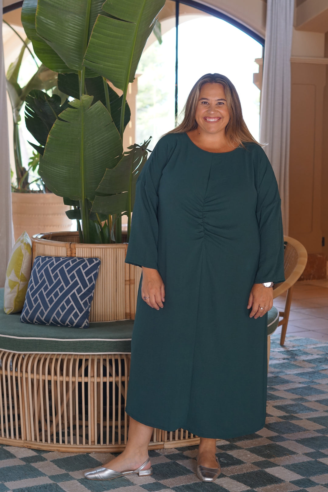 VESTIDO NUIT VERDE BOTELLA
