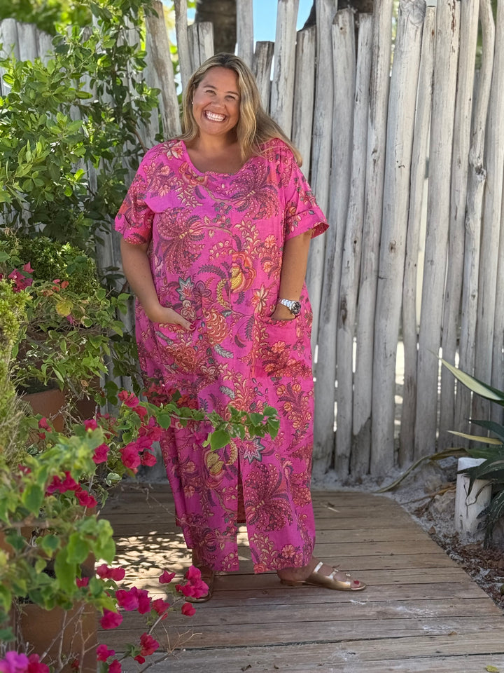 VESTIDO MACAO FUCSIA
