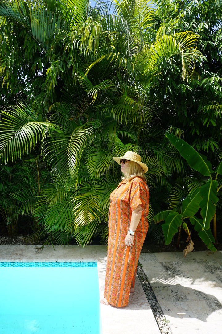 VESTIDO CONSTANZA NARANJA