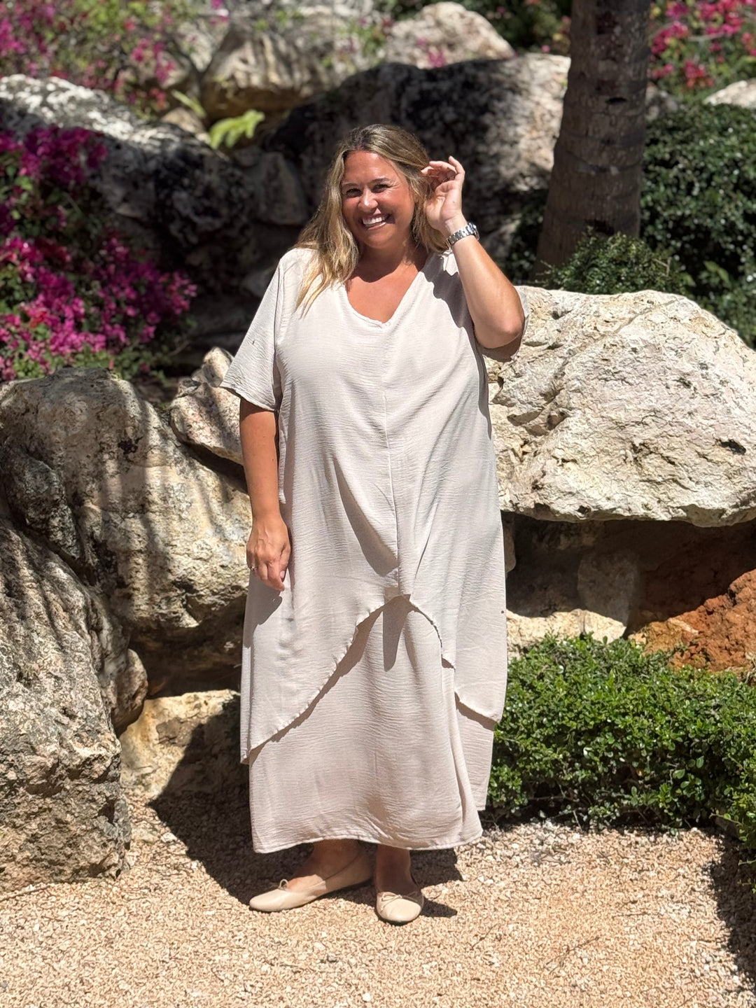VESTIDO MALTA CREMA