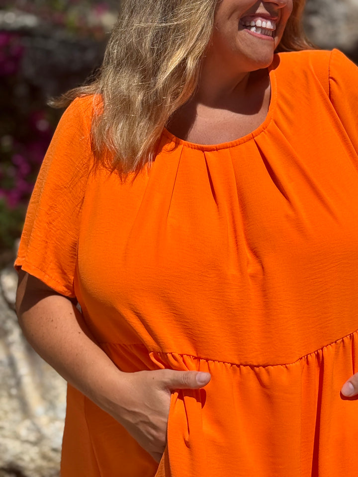 VESTIDO GRETA NARANJA