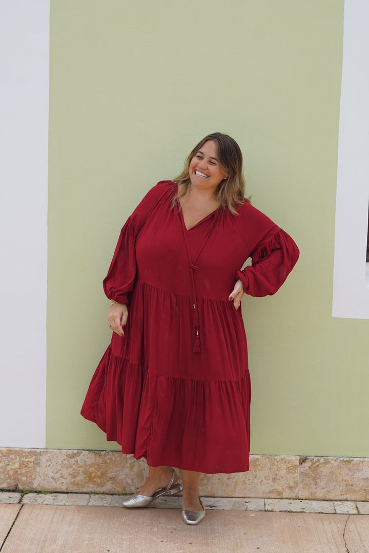 VESTIDO CELIA ROJO