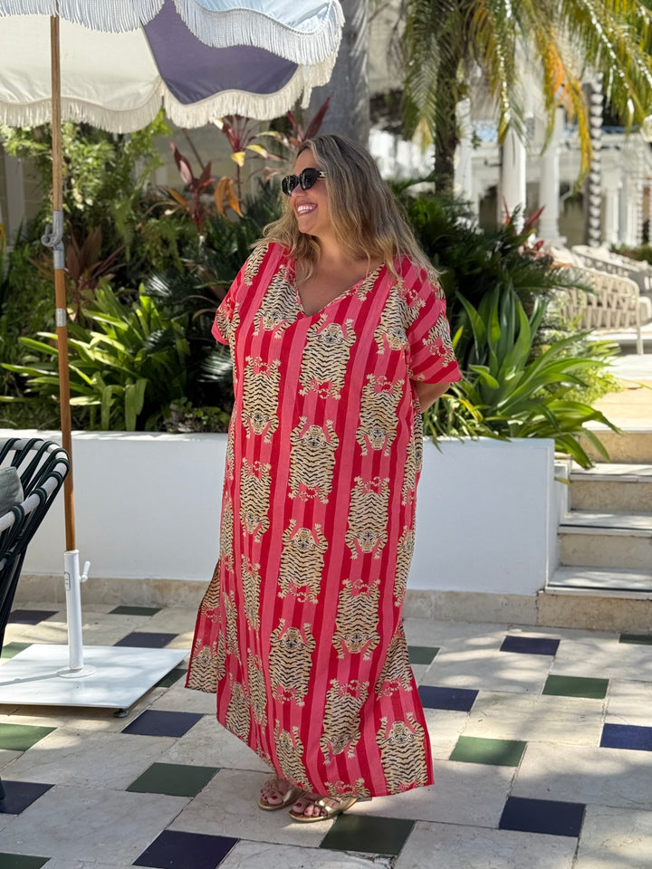 VESTIDO CLUB TIGRE ROJO