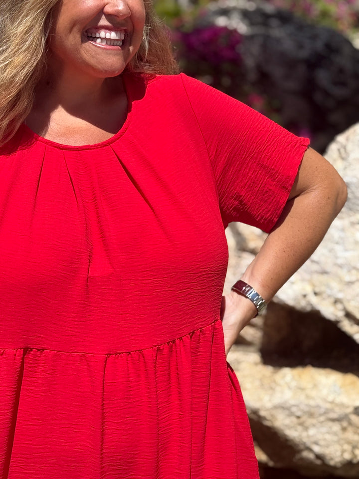 VESTIDO GRETA ROJO