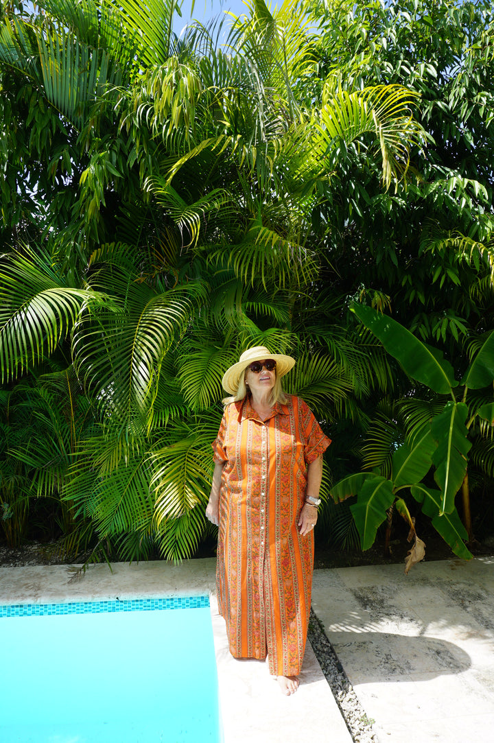 VESTIDO CONSTANZA NARANJA