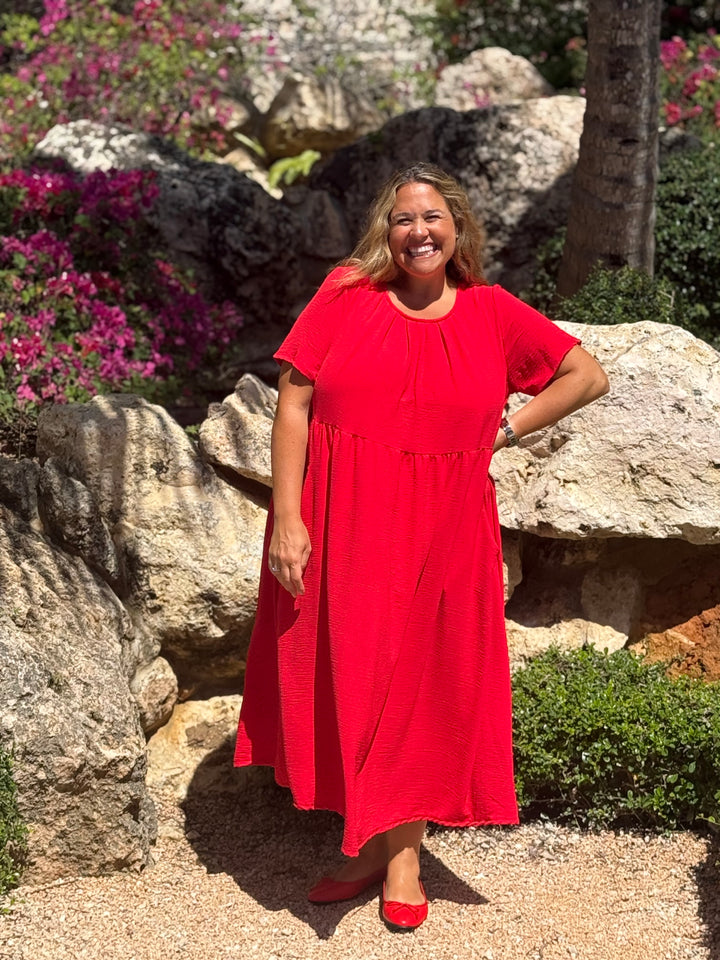 VESTIDO GRETA ROJO