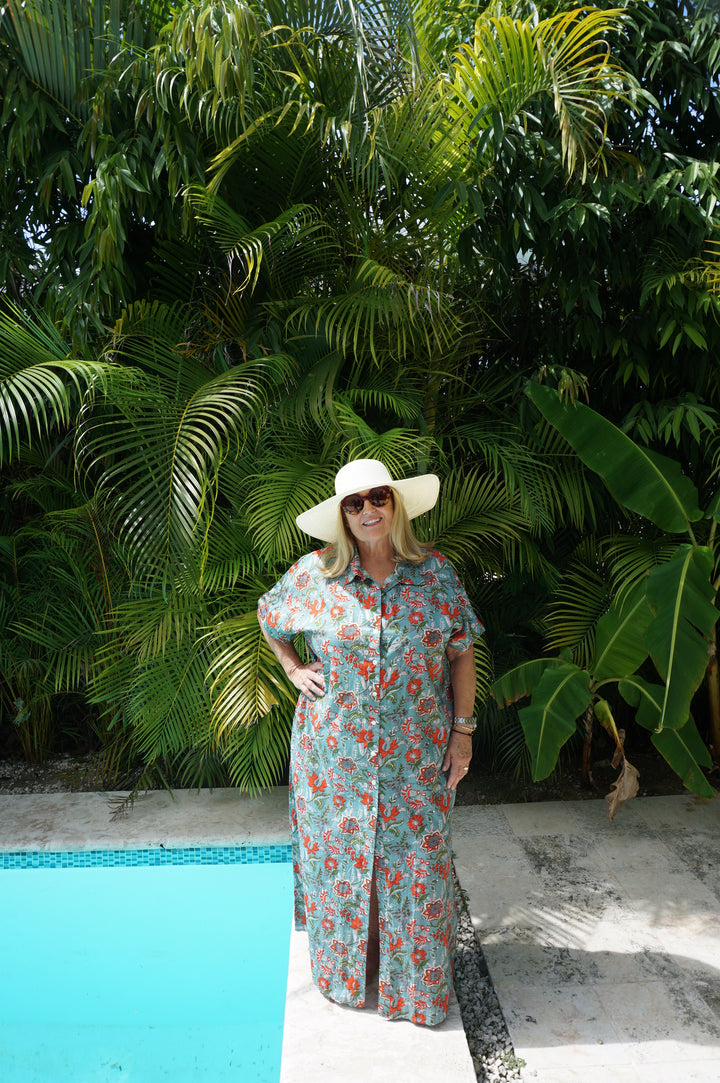 VESTIDO CONSTANZA AGUAMARINA