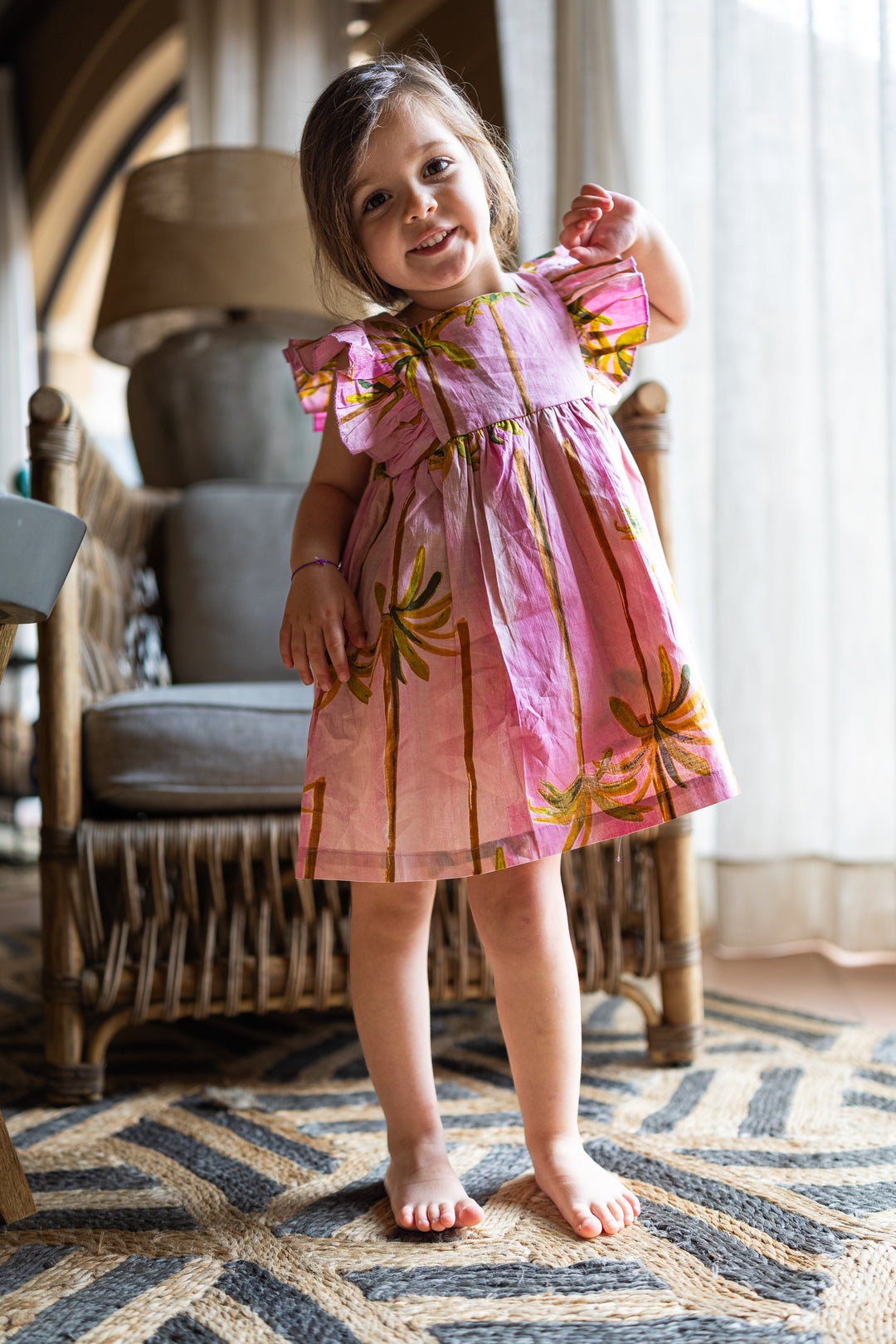 VESTIDO UVERO PALMERA ROSA