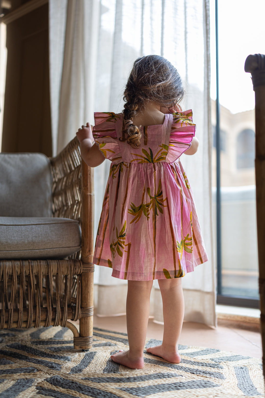 VESTIDO UVERO PALMERA ROSA