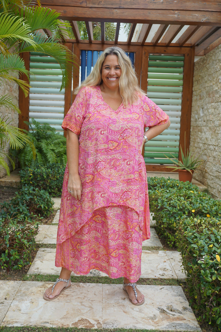 VESTIDO NEIBA FUCSIA