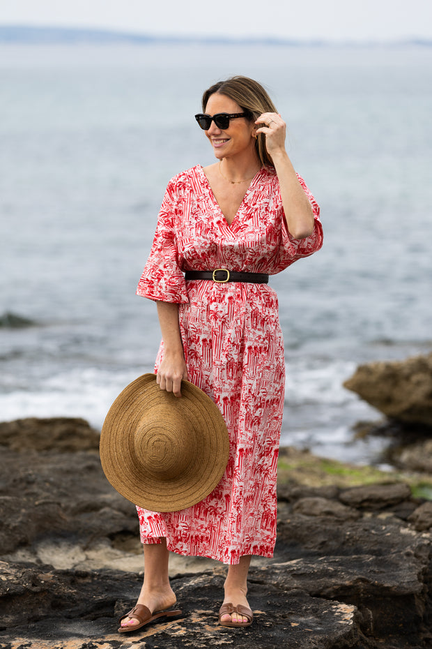 CAFTÁN CATALINA ROJO