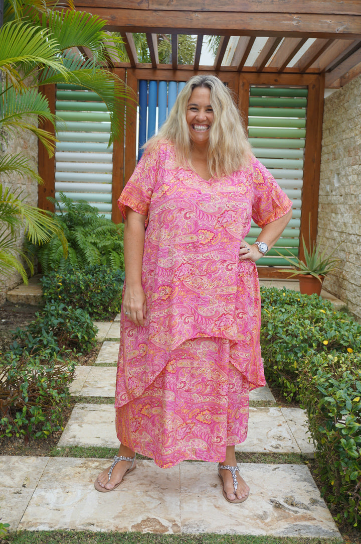 VESTIDO NEIBA FUCSIA