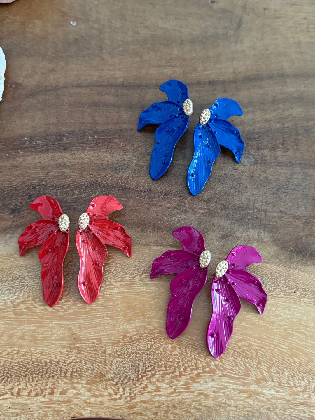 PENDIENTES FLOR BUGANVILIA