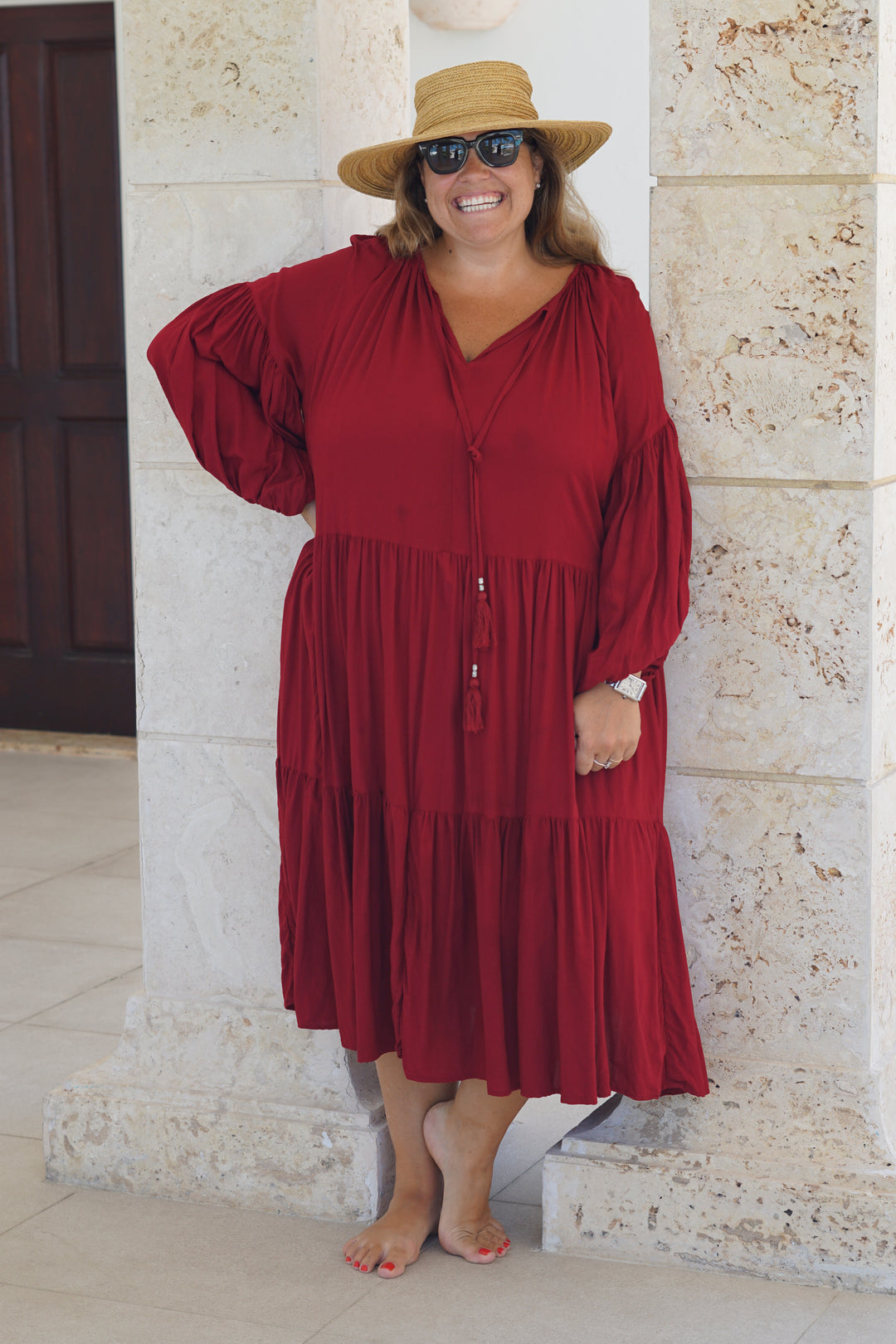 VESTIDO CELIA ROJO
