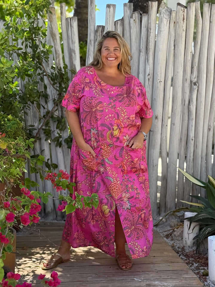 VESTIDO MACAO FUCSIA