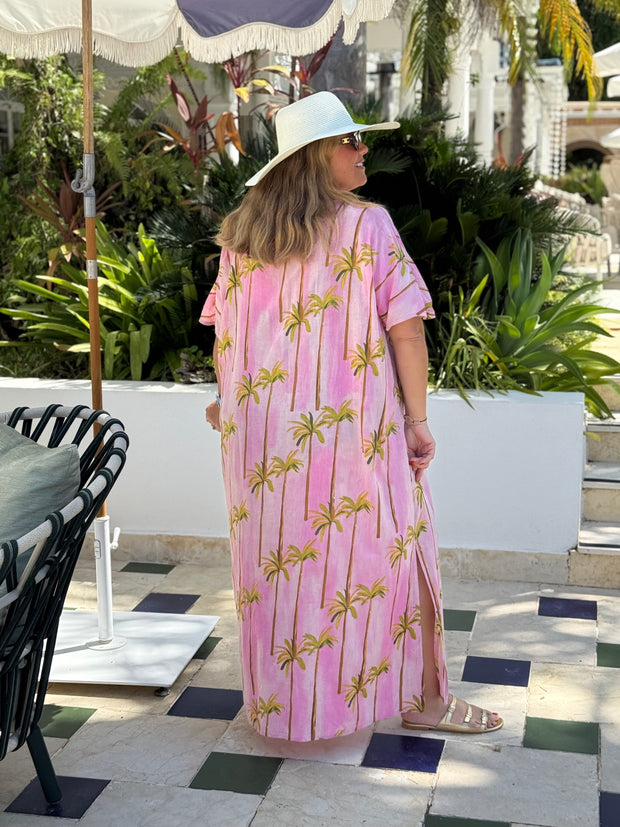 VESTIDO CLUB PALMERA ROSA