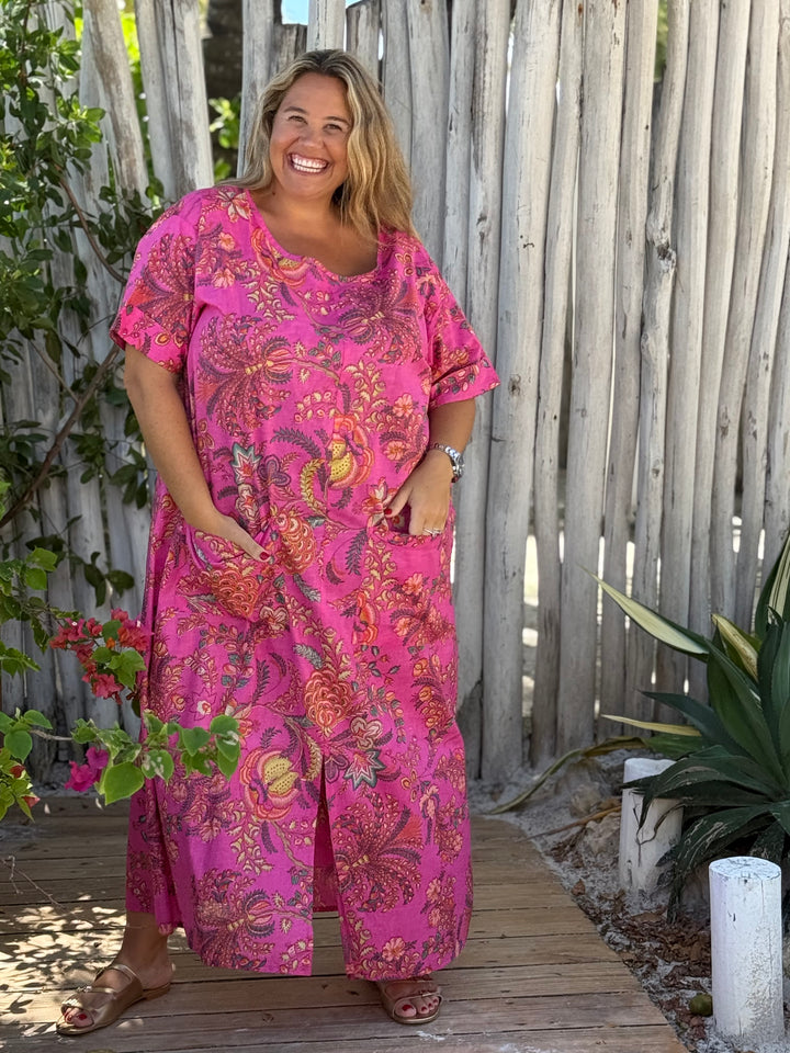 VESTIDO MACAO FUCSIA