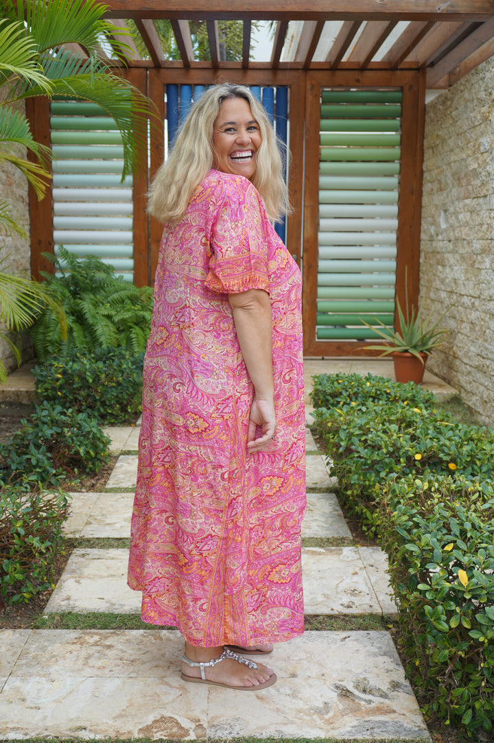 VESTIDO NEIBA FUCSIA
