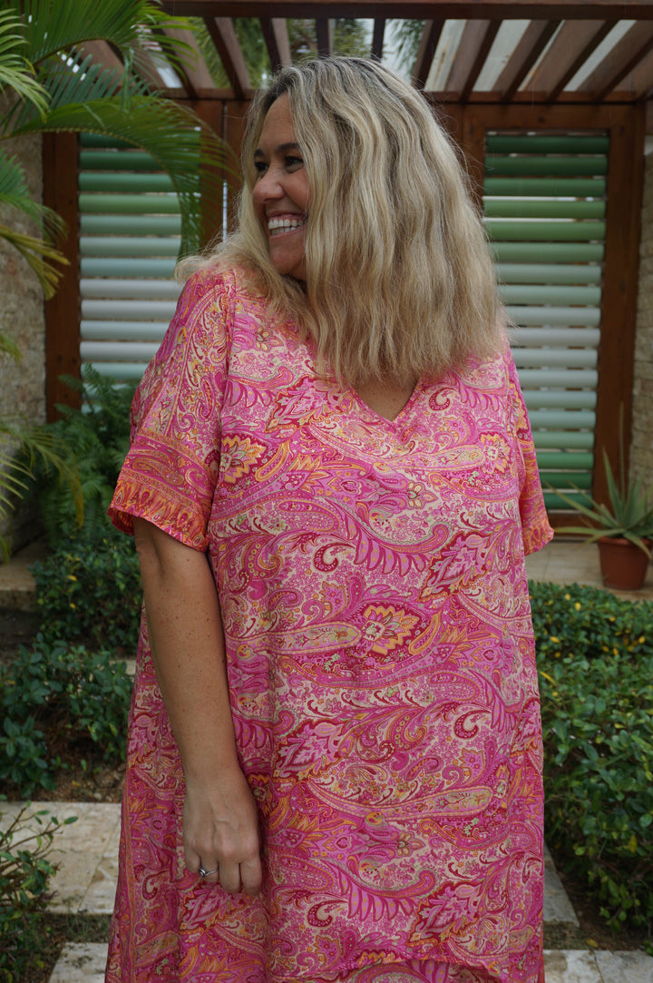 VESTIDO NEIBA FUCSIA