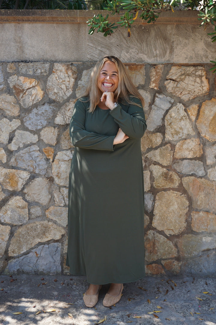 VESTIDO DAY CAQUI