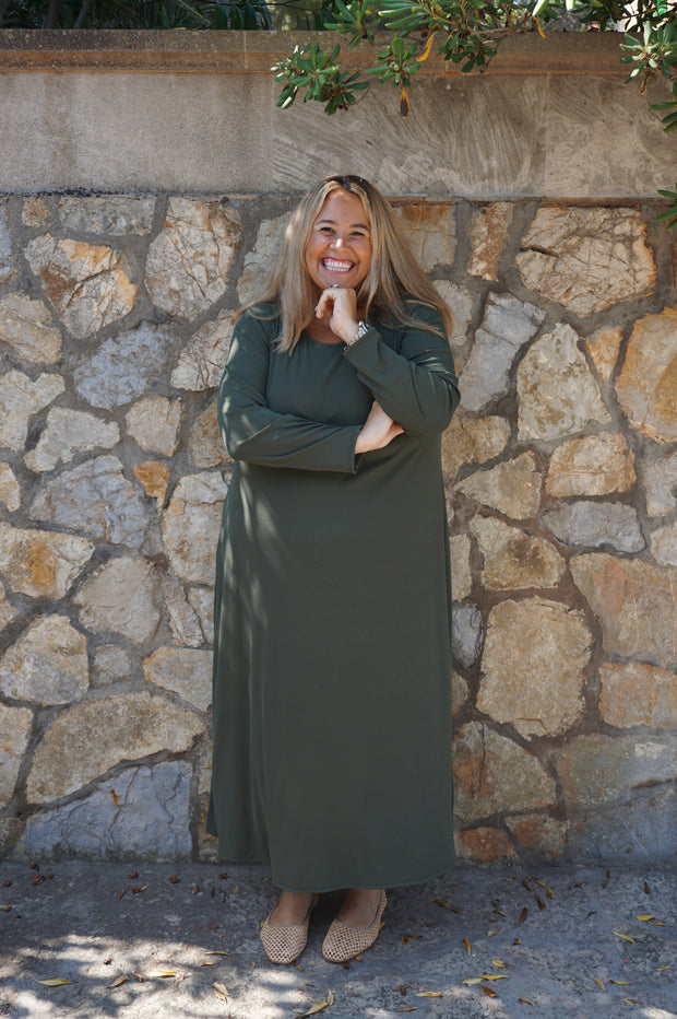 VESTIDO DAY CAQUI