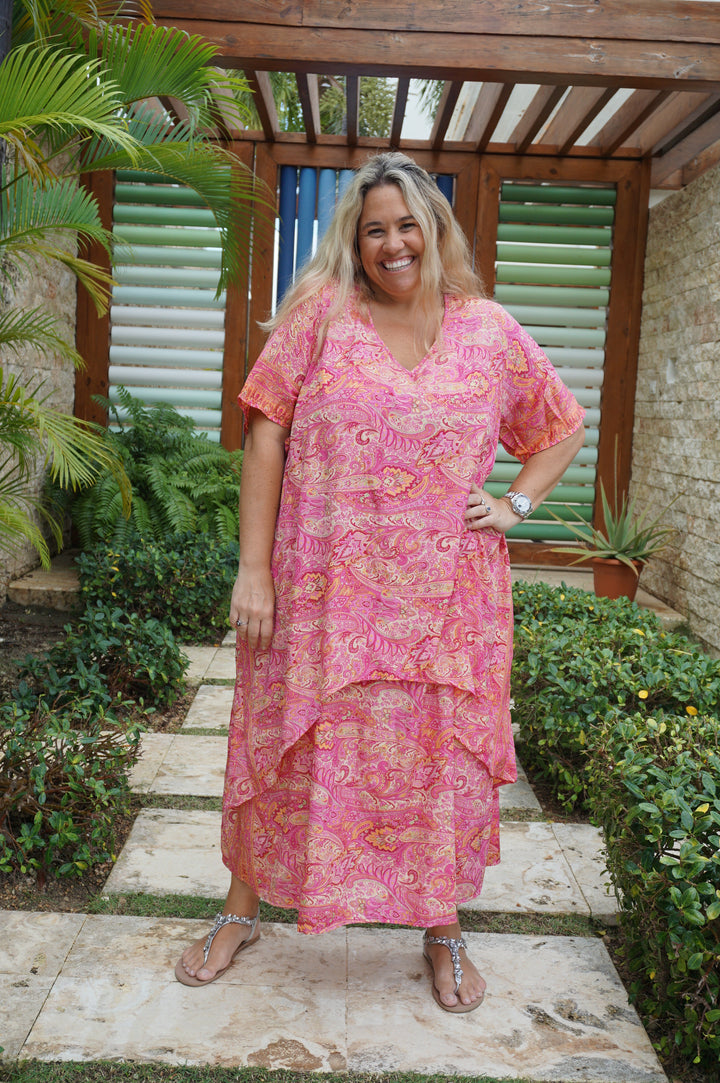 VESTIDO NEIBA FUCSIA