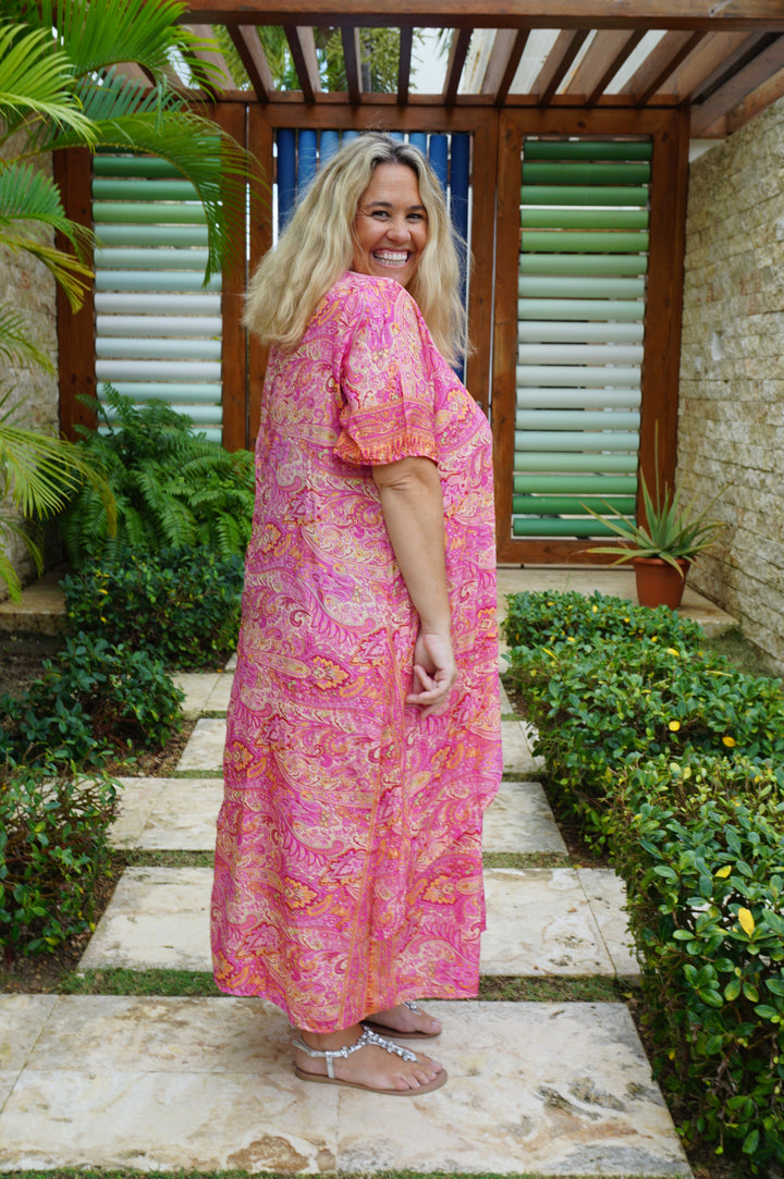 VESTIDO NEIBA FUCSIA