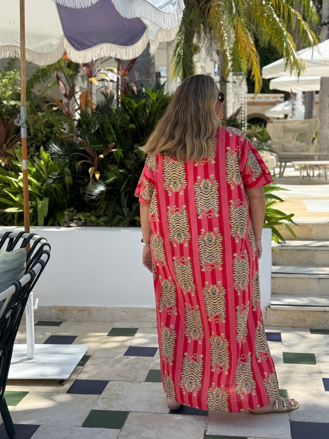 VESTIDO CLUB TIGRE ROJO