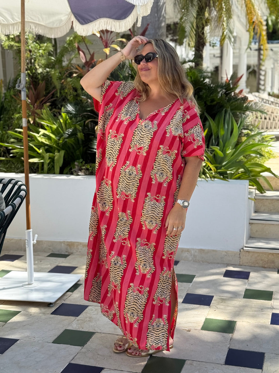 VESTIDO CLUB TIGRE ROJO