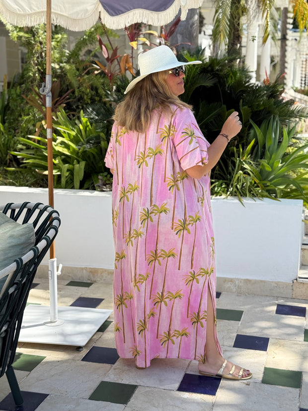VESTIDO CLUB PALMERA ROSA
