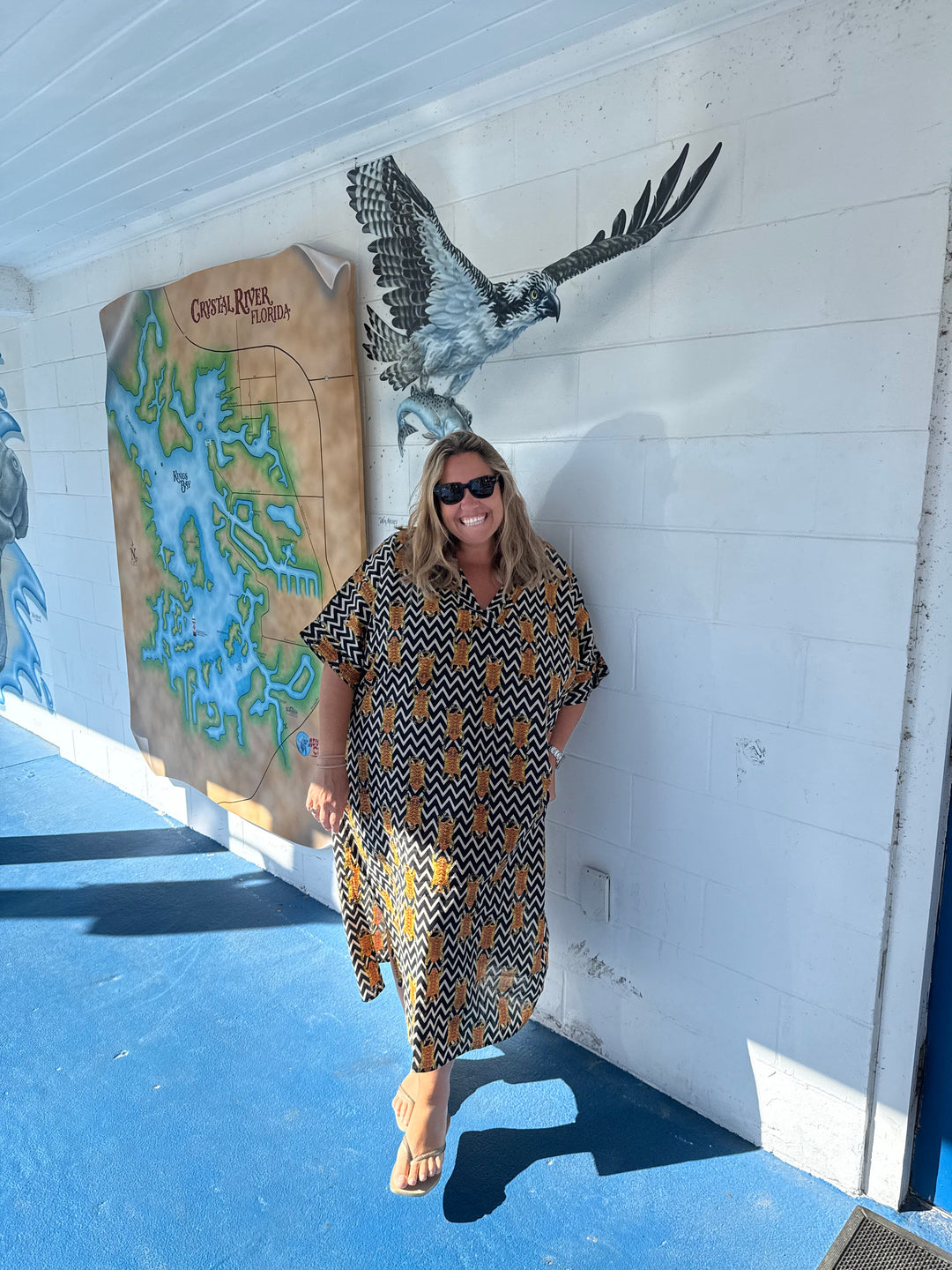 CAFTÁN SAONA ZIGZAG NEGRO