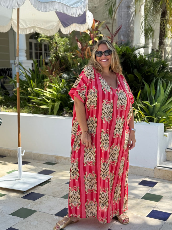 VESTIDO CLUB TIGRE ROJO