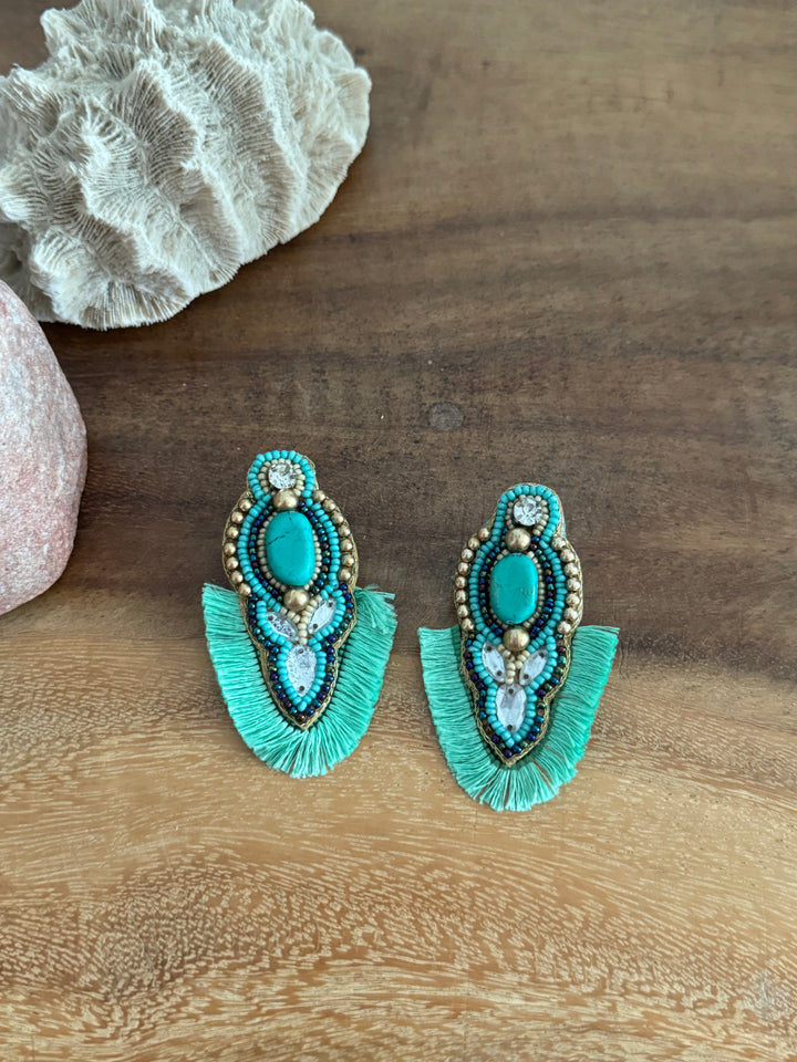 PENDIENTES FLECOS MINT