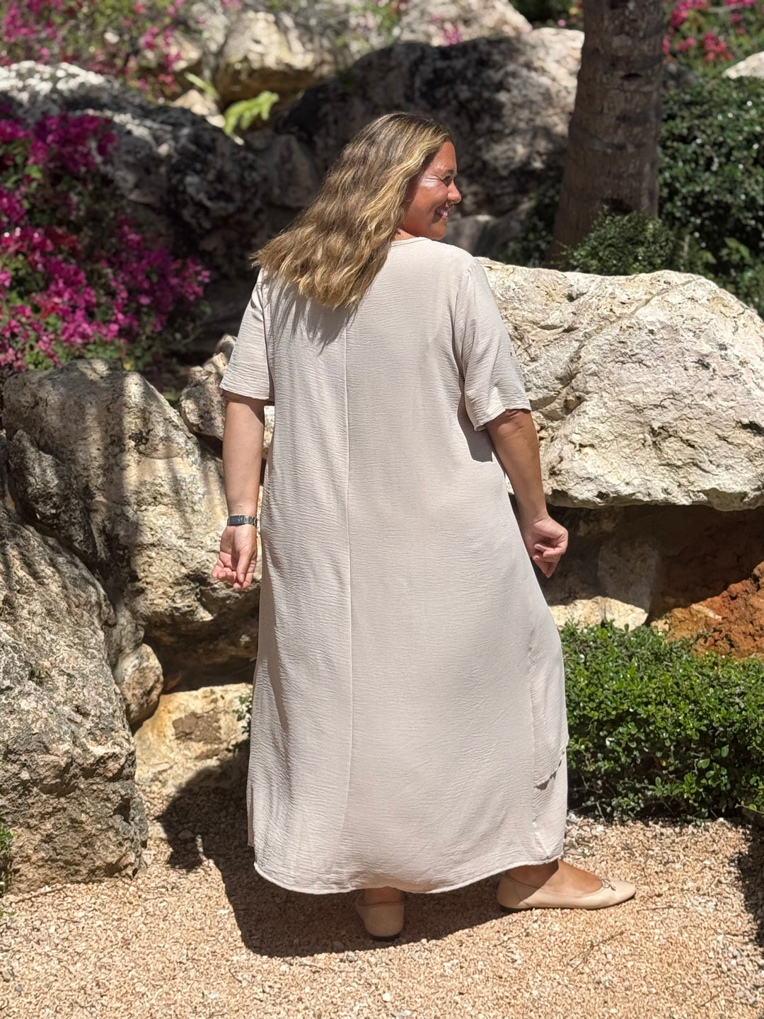 VESTIDO MALTA CREMA