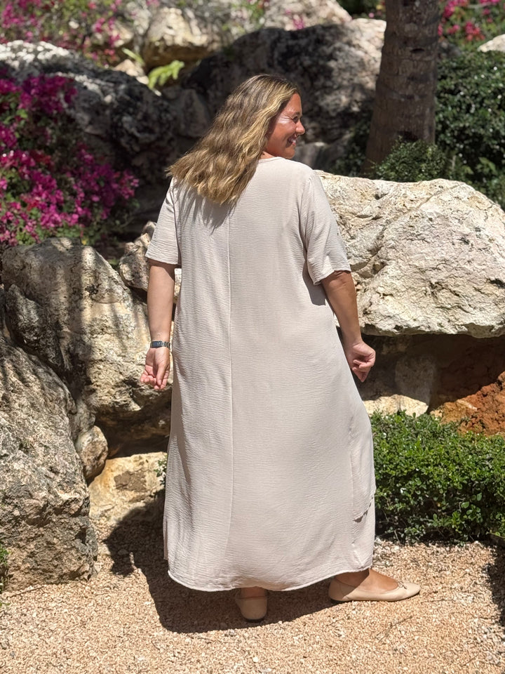 VESTIDO MALTA CREMA