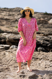CAFTÁN ROMANA FUCSIA