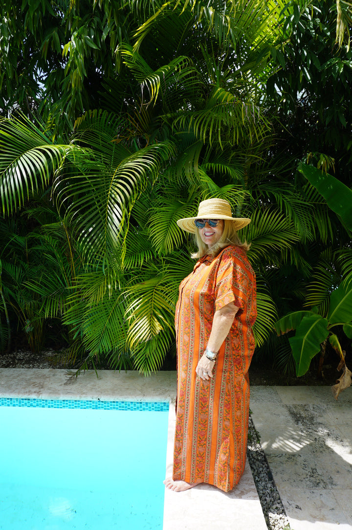 VESTIDO CONSTANZA NARANJA