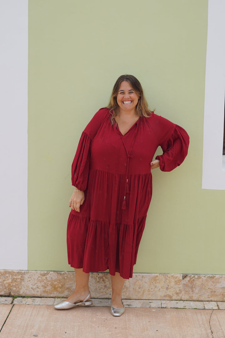 VESTIDO CELIA ROJO