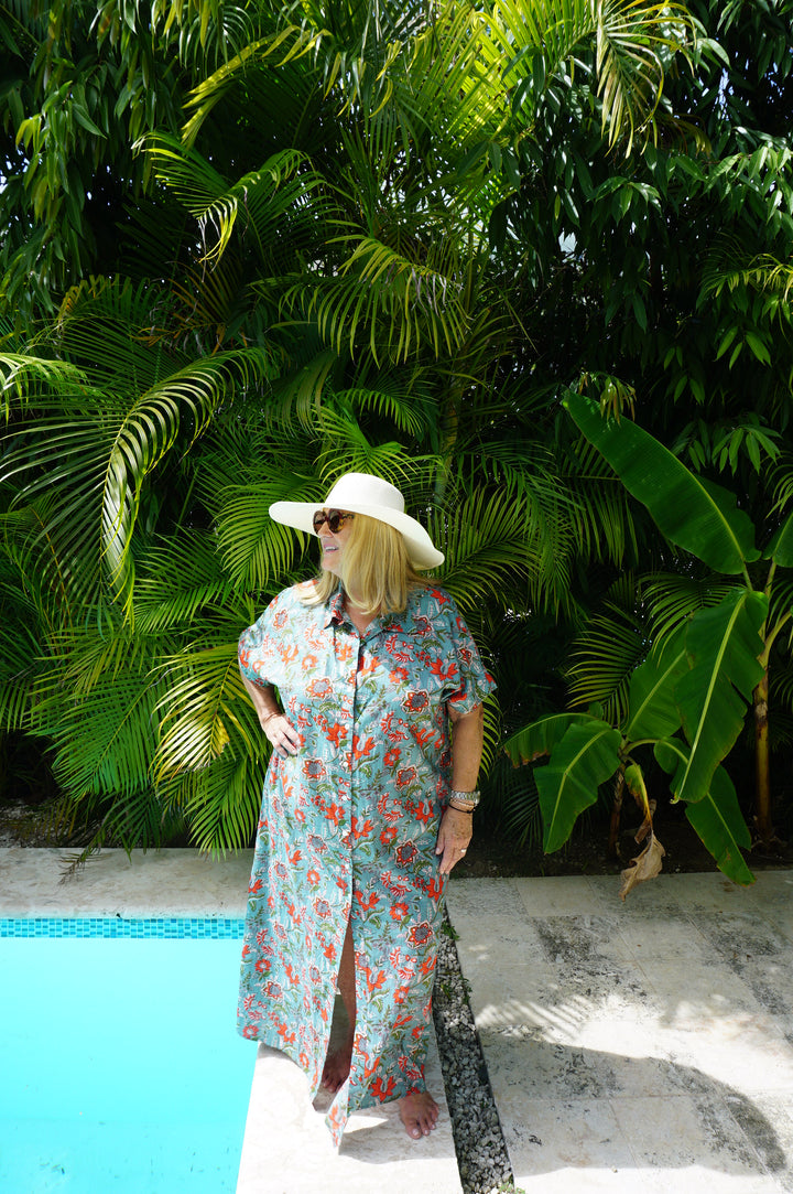 VESTIDO CONSTANZA AGUAMARINA