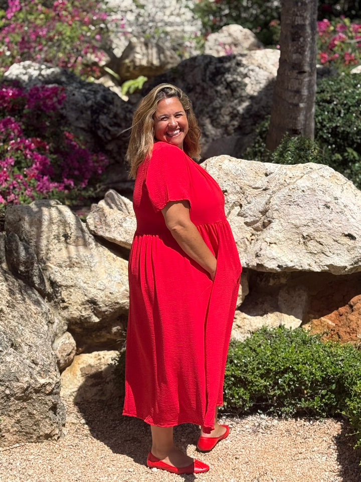 VESTIDO GRETA ROJO