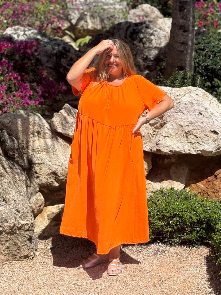 VESTIDO GRETA NARANJA