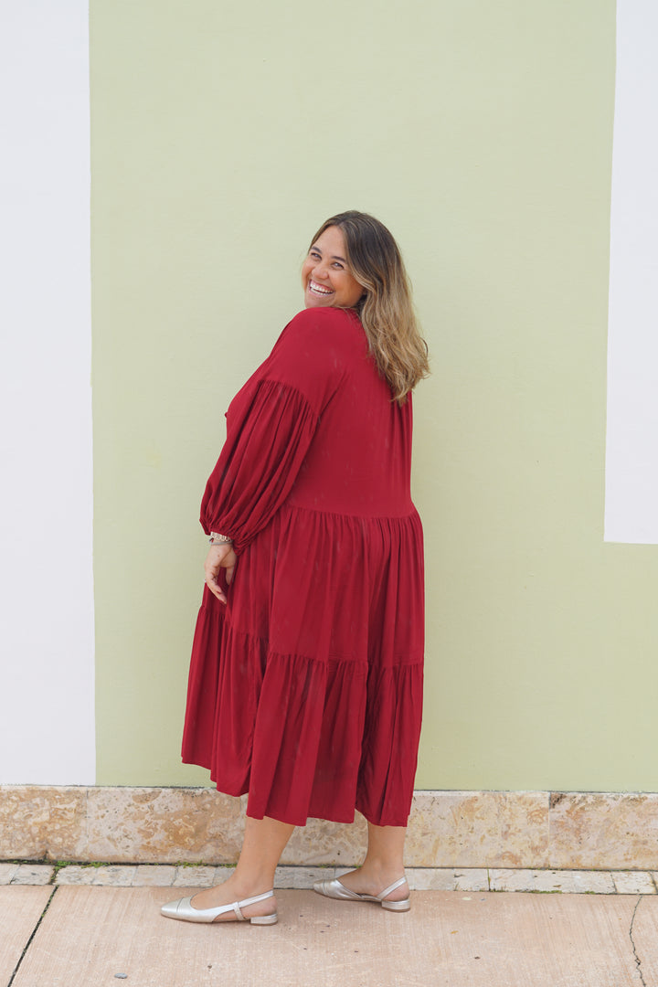 VESTIDO CELIA ROJO